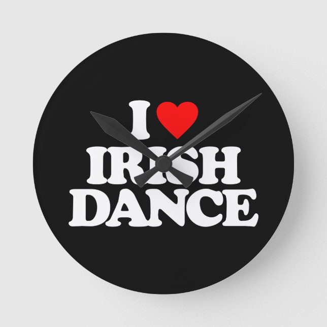HORLOGE RONDE J'ADORE LA DANSE IRLANDAISE (Recto)