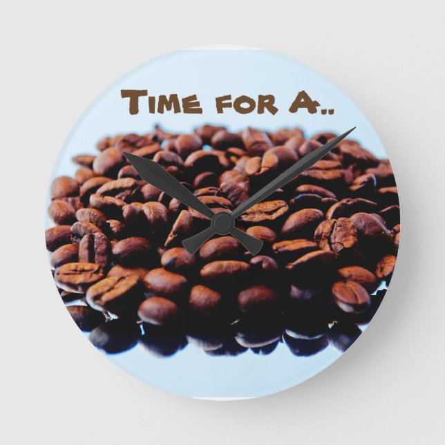 Horloge Ronde J'adore l'arôme du café (Recto)