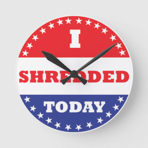 Horloge Ronde J'ai déchiré aujourd'hui