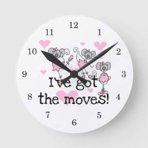 Horloge Ronde J'ai les mouvements T-shirts et cadeaux de balleri