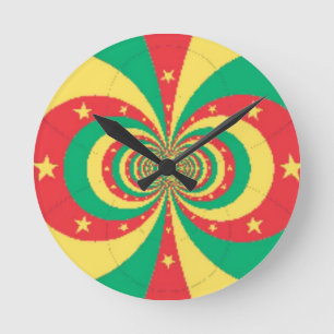 Horloge Ronde J'aime Cameroun