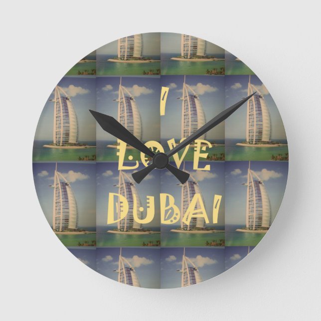 Horloge Ronde J'aime Dubaï (Recto)