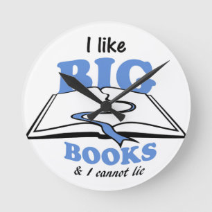 Horloge Ronde J'aime les grands livres