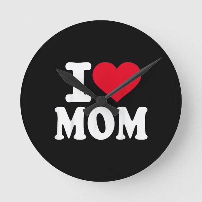 Horloge Ronde J'aime maman (Recto)