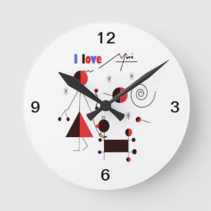 Horloge Ronde J'aime Miro