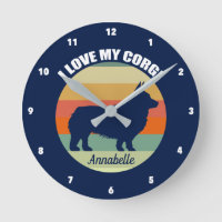 J'Aime Mon Corgi mignon Chien Couché de Soleil Per