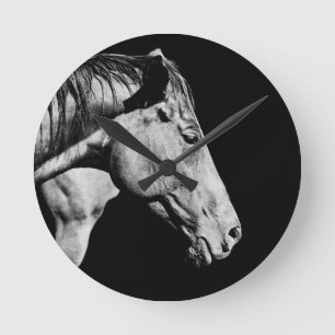 Horloge Ronde jambe de cheval de tête