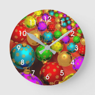 Horloge Ronde Jamboree d'ornement de Noël