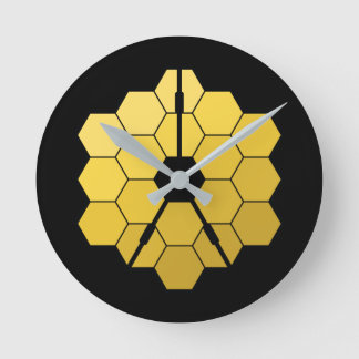 Horloge Ronde James Webb Space Telescope (JWST) Golden Mirror Th