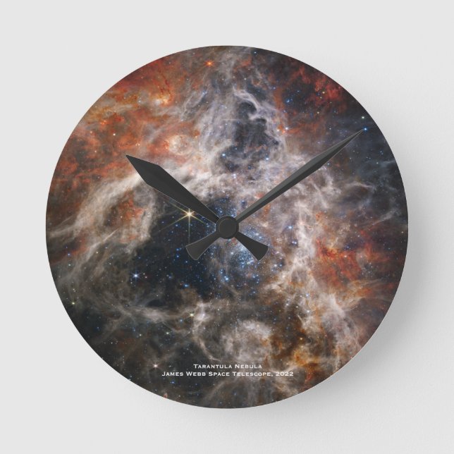 Horloge Ronde James Webb Tarantula Nebula Hi-Res Image 2022 (Recto)