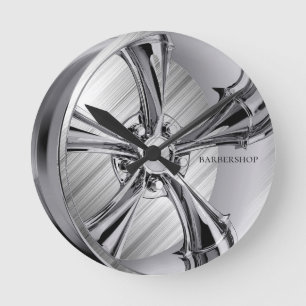Horloge Ronde jante Chrome barbare