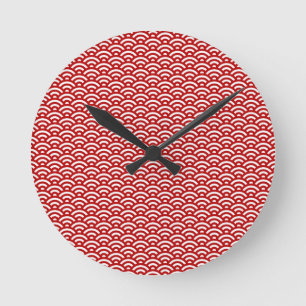 Horloge Ronde Japanese pattern