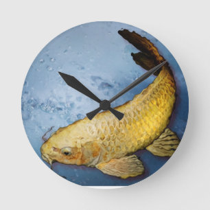 Horloge Ronde Japon koi fish