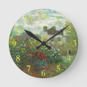 Horloge Ronde Jardin d'artistes de Monet à Argenteuil Peinture
