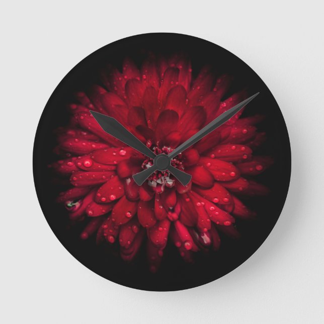 Horloge Ronde Jardin Fleurs No 45 Version couleur (Recto)