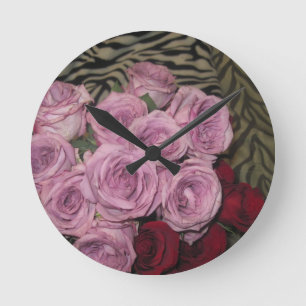Horloge Ronde Jardin Floral