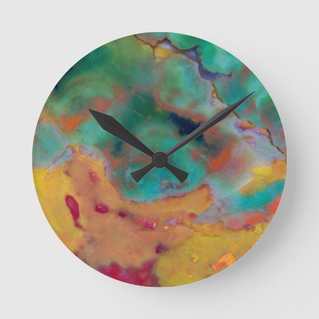Horloge Ronde Jasper de Noël en gros plan (Recto)