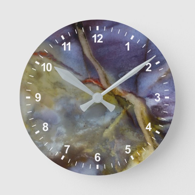 Horloge Ronde Jasper pourpre (Recto)
