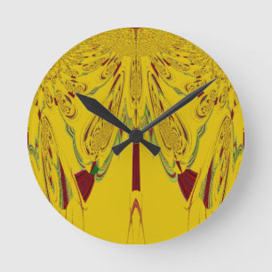 Horloge Ronde jaune