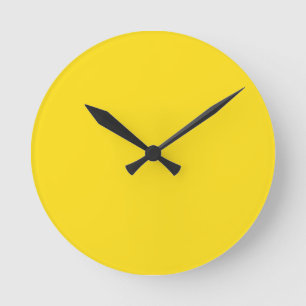 Horloge Ronde jaune