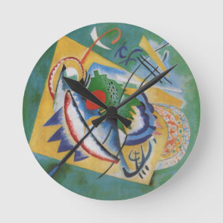 Horloge Ronde Jaune rouge de vert d'illustration d'abrégé sur
