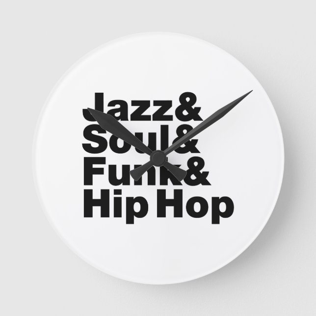 Horloge Ronde Jazz & Soul & Funk & Hip hop (Recto)