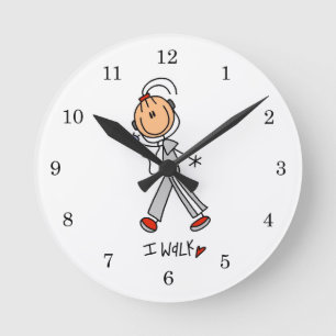 Horloge Ronde Je marche
