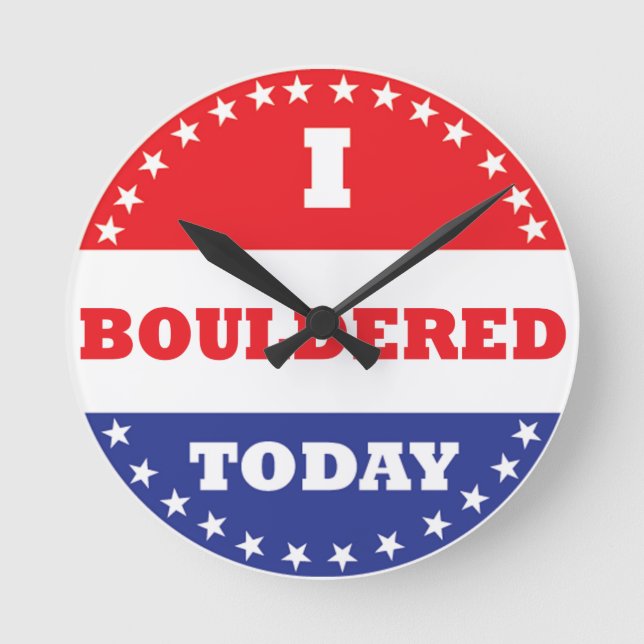 Horloge Ronde Je me suis souillé aujourd'hui (Recto)