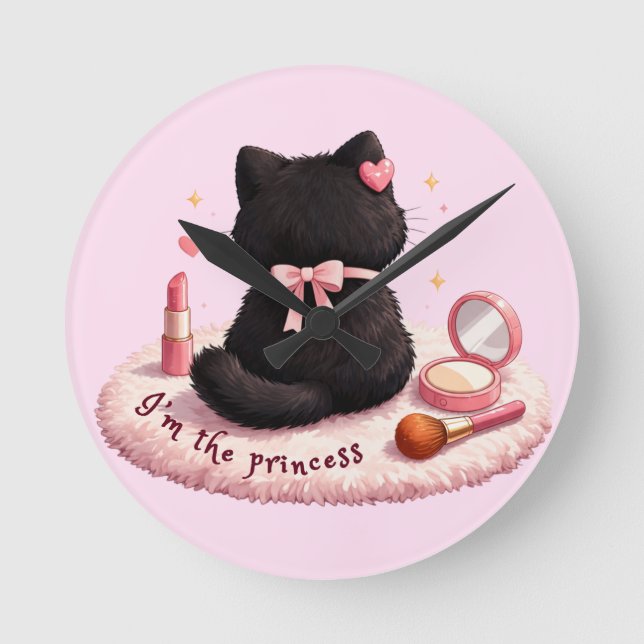 Horloge Ronde Je suis la Princesse (Recto)
