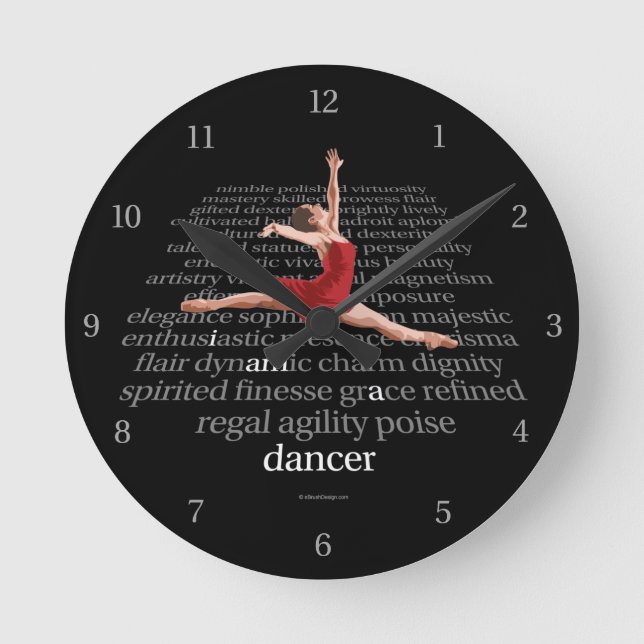 Horloge Ronde Je Suis Une danseuse (Recto)