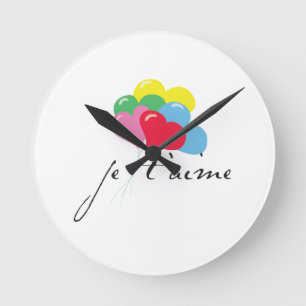 Horloge Ronde Je' taime (Je t'aime)