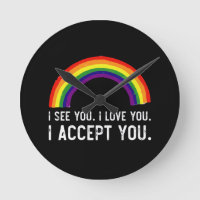 Je Vois Je T'Aime Je T'Accepte Gay pride LGBT Shir