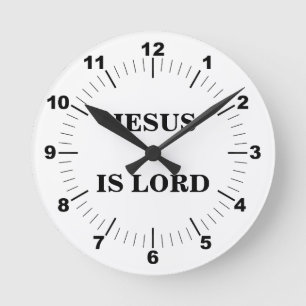 HORLOGE RONDE JÉSUS EST SEIGNEUR