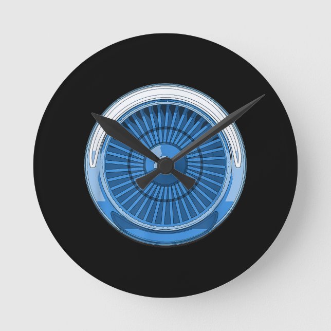 Horloge Ronde Jet Engine (Recto)