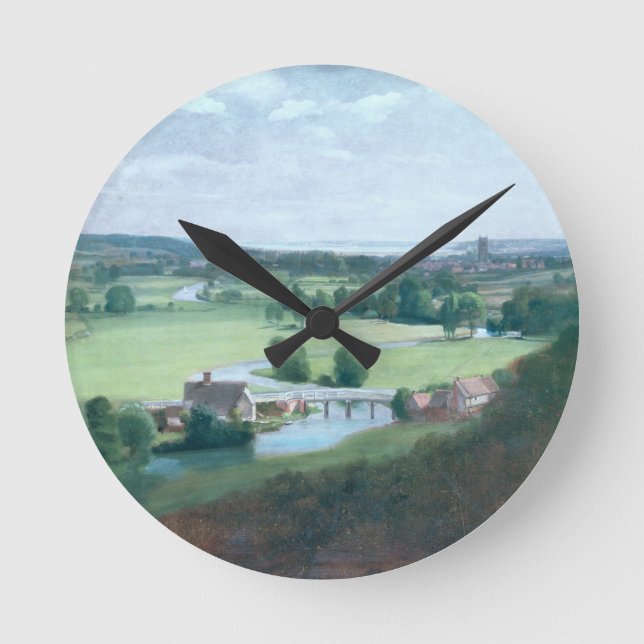 Horloge Ronde John Constable | la vallée du Stour avec Dedh (Recto)