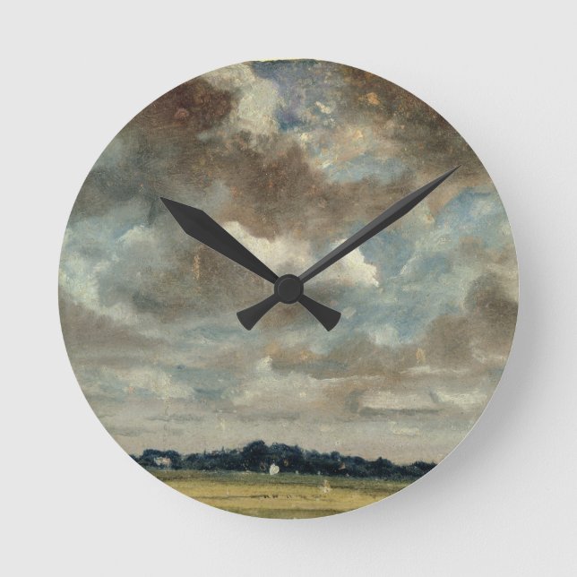 Horloge Ronde John Constable | Paysage étendu avec Clo gris (Recto)