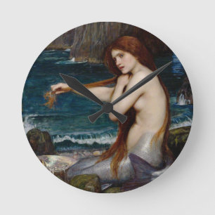 Horloge Ronde John Mermaid
