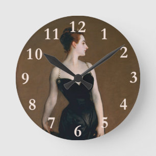 Horloge Ronde John Singer Sargent Madame X Classic Portrait