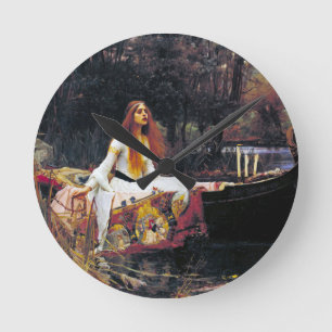 Horloge Ronde John William Waterhouse La Dame De Shalott