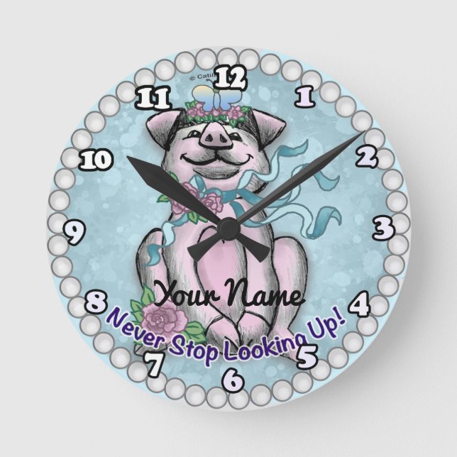 Horloge Ronde Joli Cochon   (Recto)