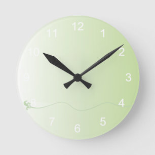 Horloge Ronde Joli dégradé vert