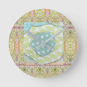 Horloge ronde - Joli pastel