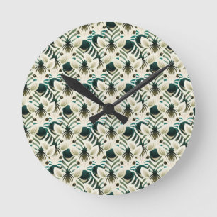 Horloge Ronde Joli zèbre sans soudure.