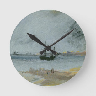 Horloge Ronde Joseph William Turner  Navire terrestre, pont
