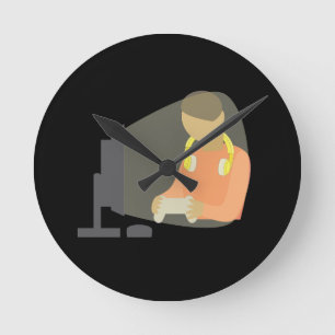 Horloge Ronde Joueur