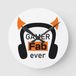 Horloge Ronde joueur fab-ever