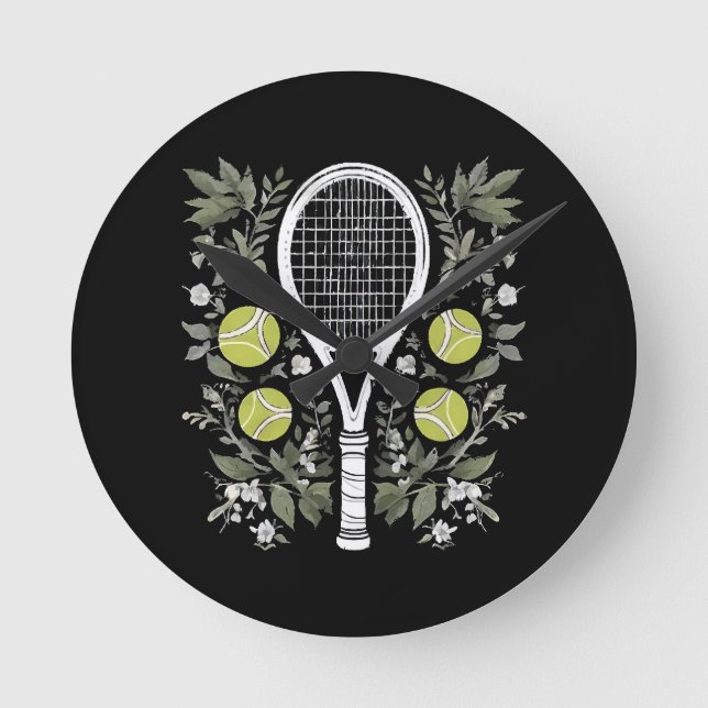 Horloge Ronde Joueuse de tennis (Recto)