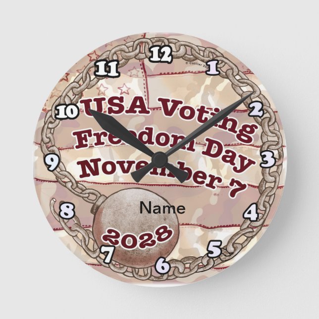 Horloge Ronde Jour de l'élection (Recto)