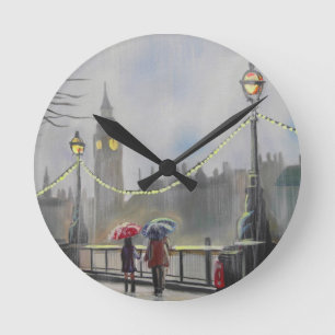 Horloge Ronde Jour pluvieux dans des ajouter de Londres à un