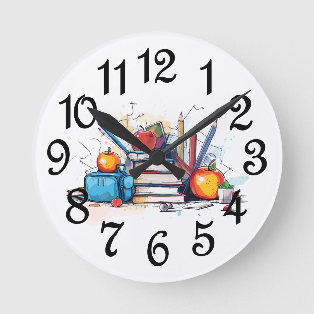 Horloge Ronde Journées d'école (Recto)